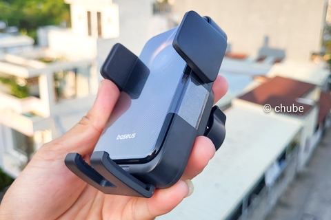 Trên tay Đế Giữ Điện Thoại Kiêm Sạc Không Dây Cho Ô Tô Baseus Wisdom Pro 15W