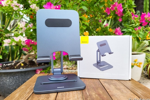 Giới thiệu giá đỡ điện thoại, máy tính bảng Baseus Desktop Biaxial