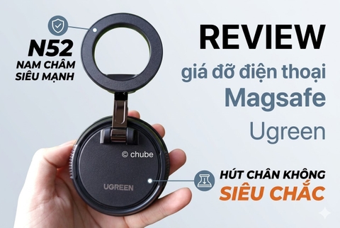 Review giá đỡ điện thoại magsafe cho ô tô Ugreen 65187
