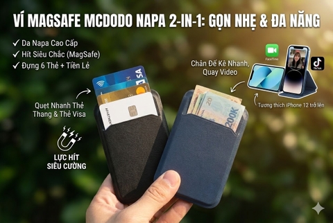 Review ví Magsafe MCDODO Napa 2in1 – Có đáng thay thế ví truyền thống?