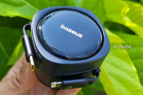 Trên tay Tẩu Sạc Ô Tô Baseus Enjoyment Max 60W Dây Rút – Sạc Nhanh, Gọn Gàng, Không Rối