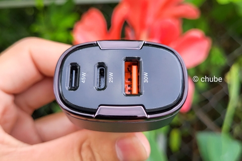 Trên tay Tẩu Sạc Xe Hơi USAMS CC257 C42 100W