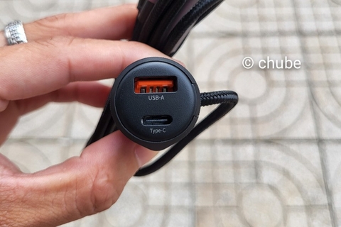 Sạc Cả Laptop Với Tẩu Sạc Ô Tô USAMS CC287 66W