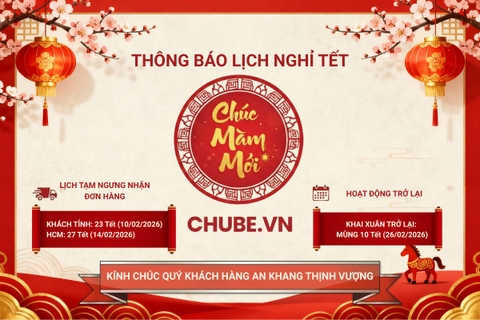 Thông báo lịch nghỉ Tết Nguyên Đán Bính Ngọ 2026 Chube.vn