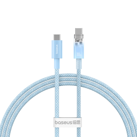 Cáp sạc nhanh 100W Baseus Explorer Series Fast Charging Cable with Smart Temperature Control Type-C to Type-C