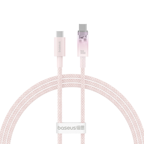 Cáp sạc nhanh 100W Baseus Explorer Series Fast Charging Cable with Smart Temperature Control Type-C to Type-C