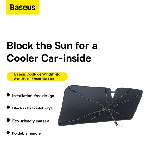 Dù 2 lớp che nắng kính chắn gió Baseus CoolRide Windshield Sun Shade Umbrella