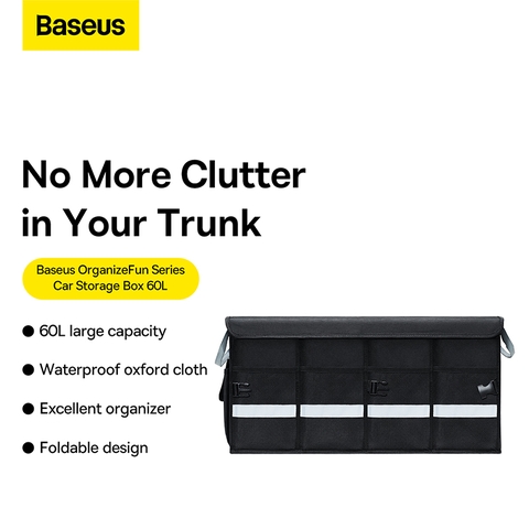 Túi đựng đồ ô tô gấp gọn Baseus OrganizeFun Series Car Storage Box 60L Cluster