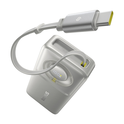 Pin sạc dự phòng kèm dây rút 30W OS-Baseus Free2Pull 10000mAh