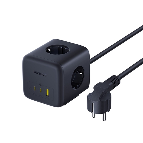 Ổ cắm điện Baseus EnerFill FA11 Cube 3AC+1U+1C 67W 1,5m EU