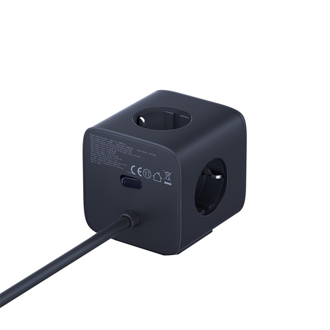 Ổ cắm điện Baseus EnerFill FA11 Cube 3AC+1U+1C 67W 1,5m EU