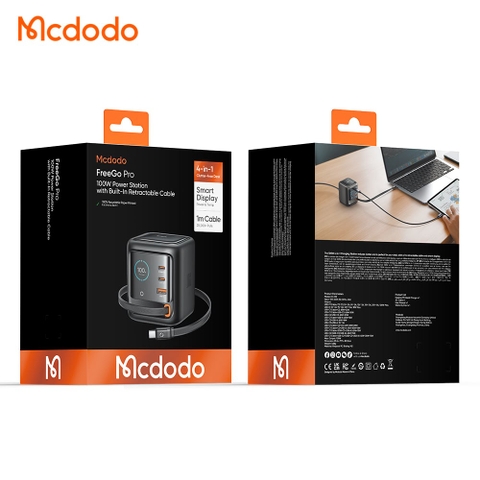 Củ sạc để bàn Mcdodo CH-139 FreeGo Pro 100W cáp rút EU
