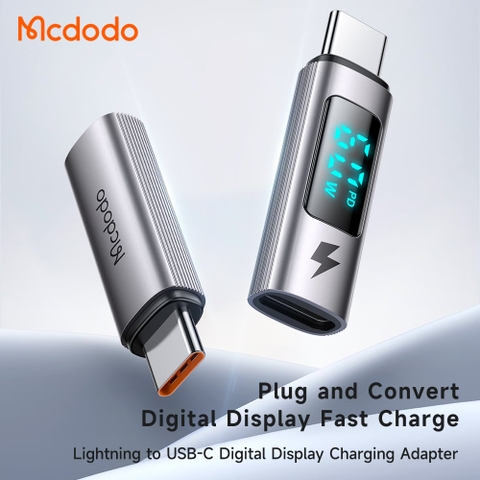 Đầu chuyển Lightning sang USB-C Mcdodo OT-599 PD 60W màn hình