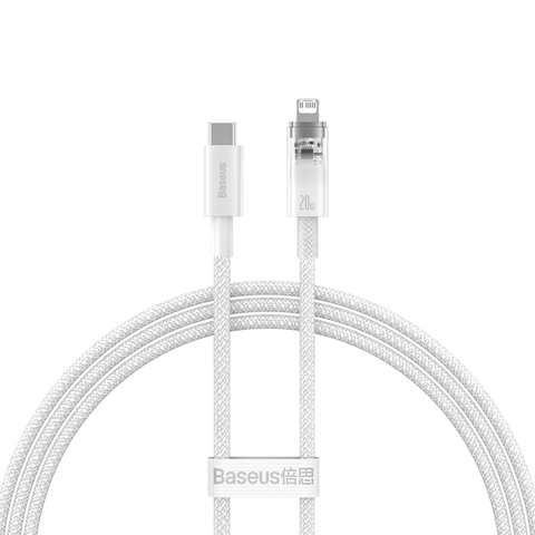 Cáp sạc tự ngắt Baseus Explorer Type C to iP 20W kiểm soát nhiệt thông minh