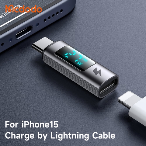 Đầu chuyển Lightning sang USB-C Mcdodo OT-599 PD 60W màn hình