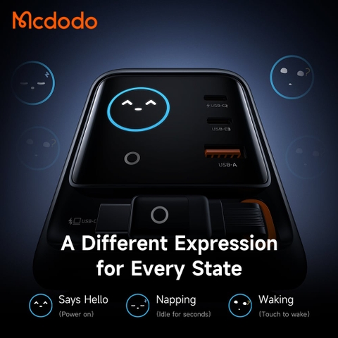 Củ sạc để bàn Mcdodo CH-139 FreeGo Pro 100W cáp rút EU