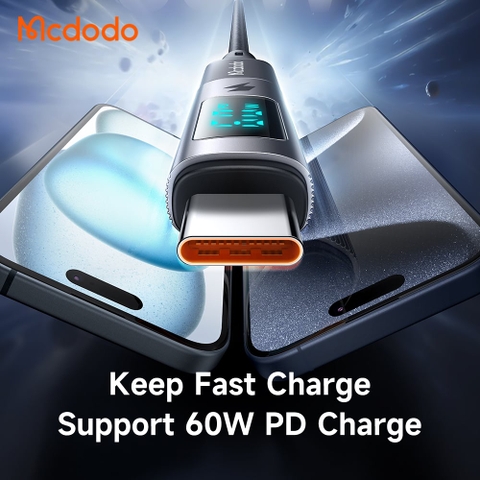 Đầu chuyển Lightning sang USB-C Mcdodo OT-599 PD 60W màn hình