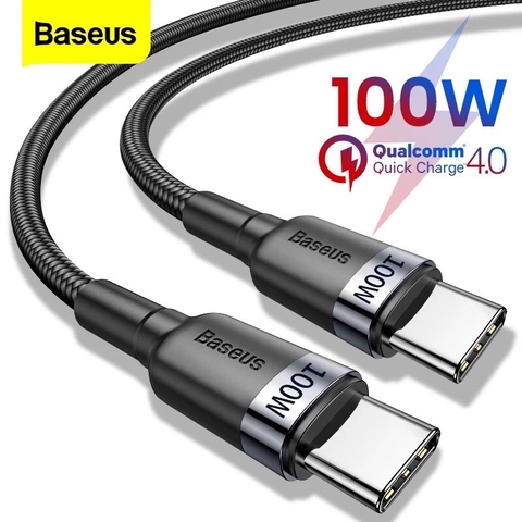Cáp sạc nhanh C to C công suất 100W Baseus LV379 (CATKLF)