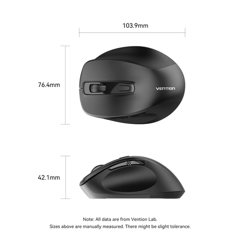 Chuột không dây Vention KTH 2.4GHz 4000DPI 6 nút