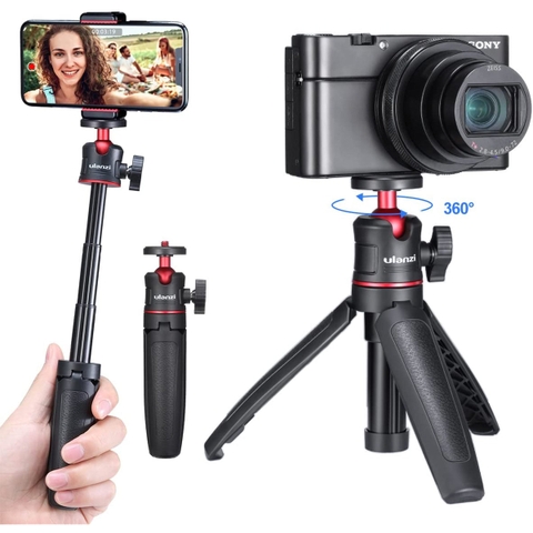 Tripod mini Ulanzi MT-08 gấp gọn, tay cầm kéo dài
