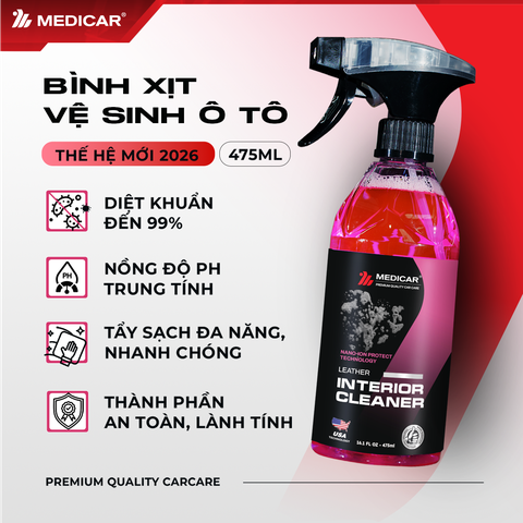 Dung dịch vệ sinh nội thất Medicar 475ml
