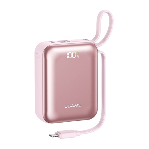 Pin sạc dự phòng USAMS Dual-cable CD278 PB98 10000mAh 22.5W CCC