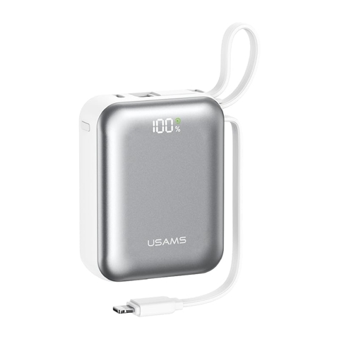 Pin sạc dự phòng USAMS Dual-cable CD278 PB98 10000mAh 22.5W CCC