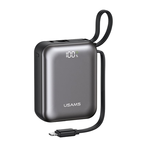 Pin sạc dự phòng USAMS Dual-cable CD278 PB98 10000mAh 22.5W CCC