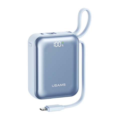 Pin sạc dự phòng USAMS Dual-cable CD278 PB98 10000mAh 22.5W CCC