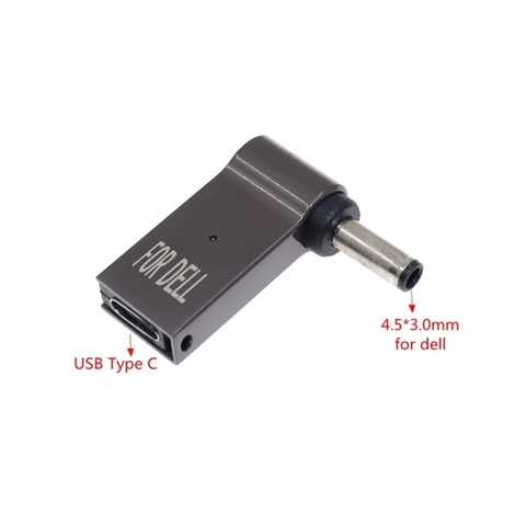 Đầu chuyển Type-C sang DC laptop 100W góc vuông