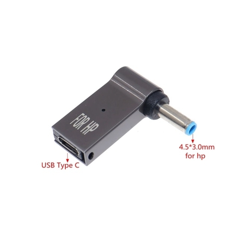 Đầu chuyển Type-C sang DC laptop 100W góc vuông