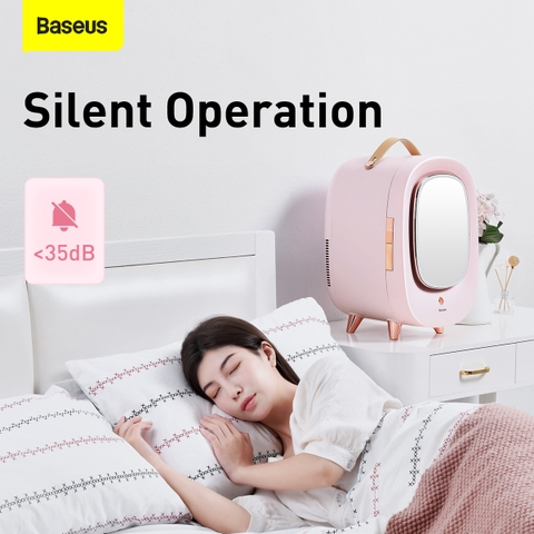 Tủ lạnh mini Baseus Beauty Fridge (13L, có gương trang điểm)