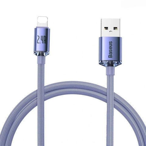 Cáp sạc nhanh 2.4A Baseus Crystal Shine Series USB to iP