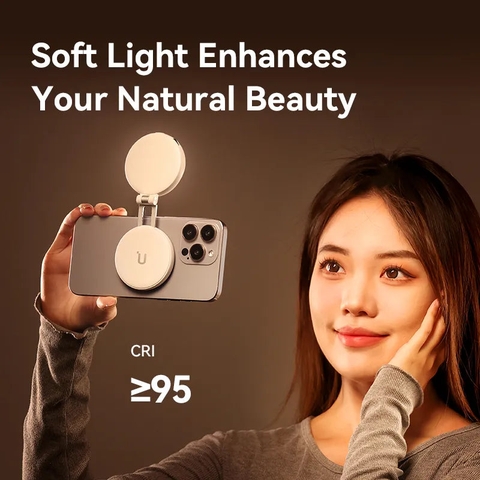 Đèn selfie Ulanzi LM19 MagSafe, đèn LED gập sạc USB-C