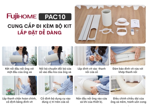 Máy điều hòa di động thông minh Fujihome PAC10