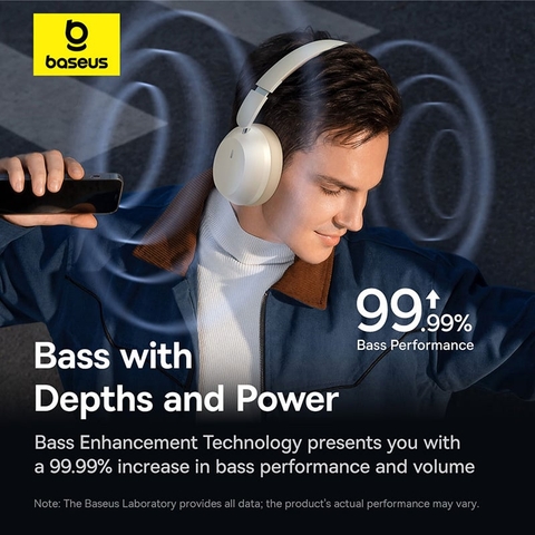 Tai Nghe Chụp Tai Không Dây Baseus Bass 35 Max (Bluetooh v5.3, 50H)