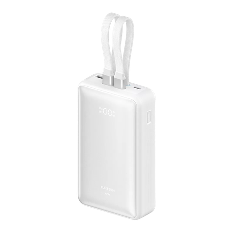 Pin dự phòng Cuktech LPB200NC 20000mAh 55W 2 cáp USB-C màu trắng - ảnh sản phẩm