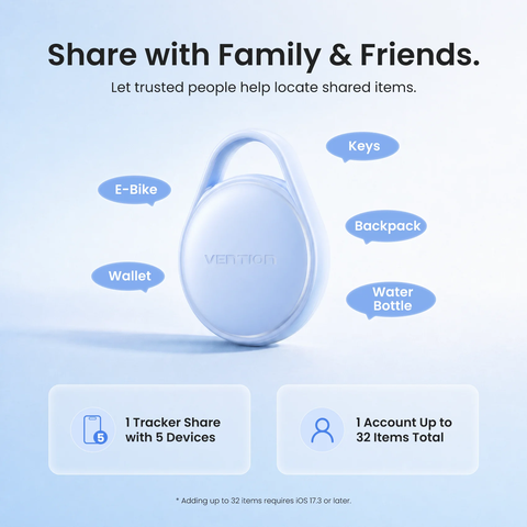 Tag định vị Vention KQX SpotTag Pop Apple và Android