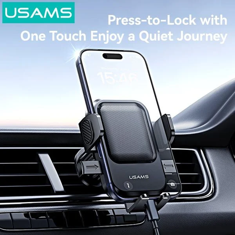 Giá đỡ điện thoại USAMS ZJ090 kẹp cửa gió, xoay 360°