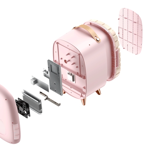 Tủ lạnh mini Baseus Beauty Fridge (13L, có gương trang điểm)