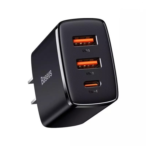 Củ sạc nhanh Baseus compact quick charger 3 cổng 2A1C 30W
