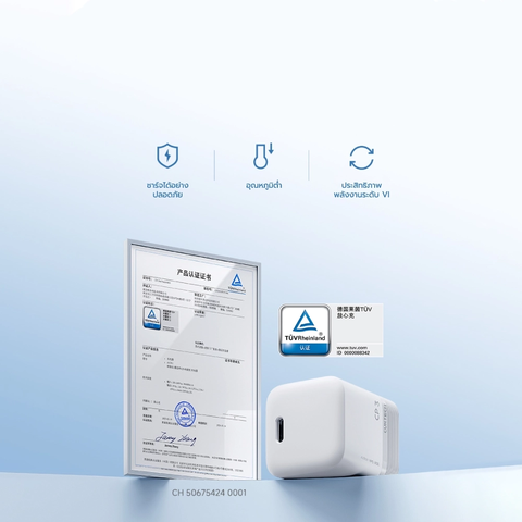 Củ sạc Cuktech AC301 CP3 GaN 40W USB-C nhỏ gọn