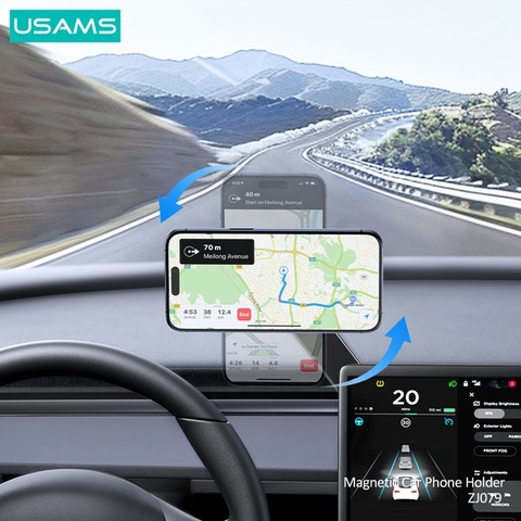 Giá đỡ điện thoại USAMS ZJ079 từ tính, xoay 180°