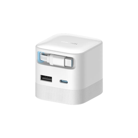 Củ sạc Cuktech AD653W GaN 67W tích hợp cáp rút 65W