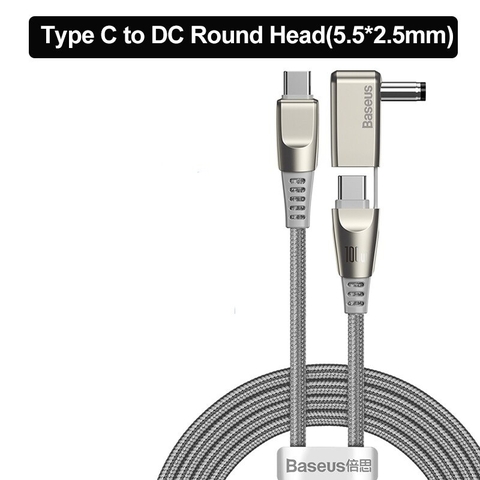 Cáp sạc đa năng Baseus 100W USB C Sang DC cho laptop Lenovo/ Asus/ Toshiba (CA1T2)