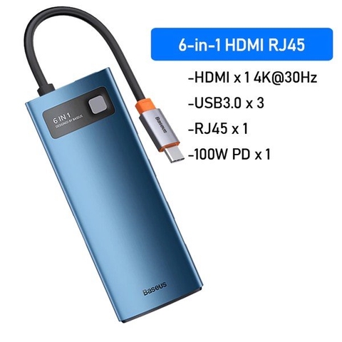 Hub mở rộng 8 in 1 Baseus Metal Gleam StarJoy 4K60Hz