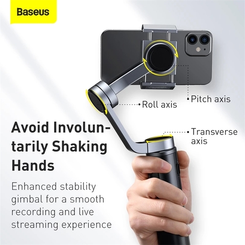 Gimbal chống rung 3 trục gập gọn Baseus BC02