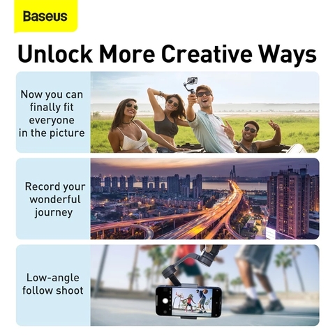 Gimbal chống rung 3 trục gập gọn Baseus BC02
