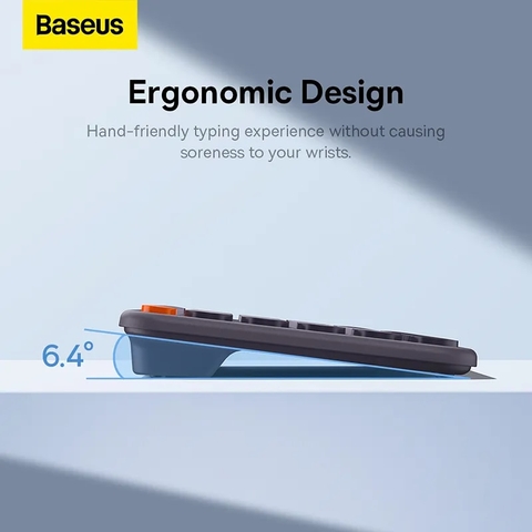 Bàn phím không dây Baseus K01 Wireless Tri-Mode Keyboard Frosted