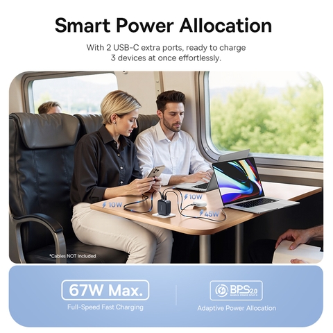 Bộ sạc nhanh 67W Baseus EnerCore CJ11 3C